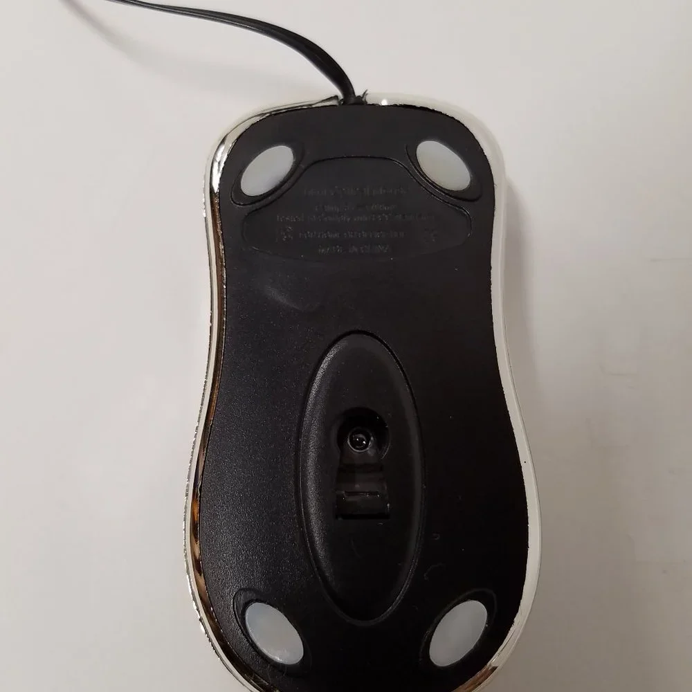 Mini Retractable Cable Wired USB Optical Mouse